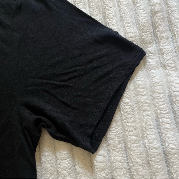 Rag & Bone Michal Linen Tee in Black - Picture 8 of 12